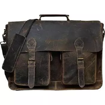 Кожаная сумка-мессенджер - сумки для ноутбука 16 дюймов, настоящий компьютерный портфель, сумка через плечо для мужчин и женщин