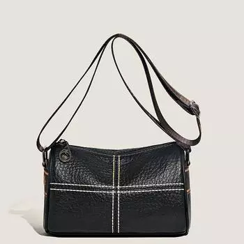 Кожаная сумка, мягкая кожаная сумка-цилиндр, широкий плечевой ремень, сумка-подушка, повседневная женская сумка, сумка-мессенджер на одно плечо из коровьей кожи. белый