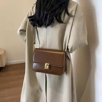 Кожаная сумка подмышками Женская маленькая квадратная сумка через плечо Сумка