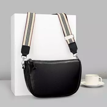 Кожаная сумка-седло женская сумка модная сумка через плечо с косым ремнем простая городская женская сумка первый слой коровьей кожи сумка светло-коричневого