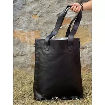 Кожаная сумка-ведро Черная сумка-ведро Сумка через плечо Черная сумка Кожаная сумка Jhola Сумка-холд Женская сумка 16 x 11 x 5 in чёрный