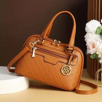 Кожаная тисненая женская сумка, универсальная женская сумка через плечо, изысканная женская сумка через плечо, осень/зима, новая женская сумка