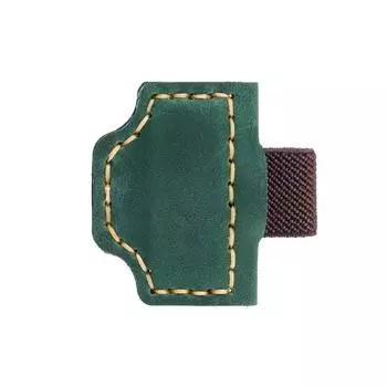 Кожаная закладка с клипом для ручки, ручной работы, маркер для блокнота, украшение для аккаунта, магнитный клип, для чтения зелёный