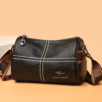 Кожаная женская модная сумка-мессенджер из натуральной кожи с плетением, первый слой, сумка-подушка из коровьей кожи белый