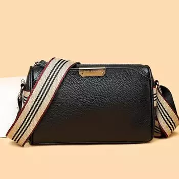 Кожаная женская сумка большой емкости первый слой коровьей кожи сумка модная и простая мягкая кожаная сумка через плечо сумка-мессенджер хаки