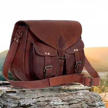 Кожаная женская сумка через плечо, кожаная сумка через плечо, дорожная кожаная сумочка, сумка в стиле бохо, рождественский подарок для женщин 13 x 10 x 3 in