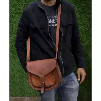 Кожаная женская сумка через плечо, кожаная сумочка, женская сумка через плечо, рождественский подарок для нее 7 x 9 in