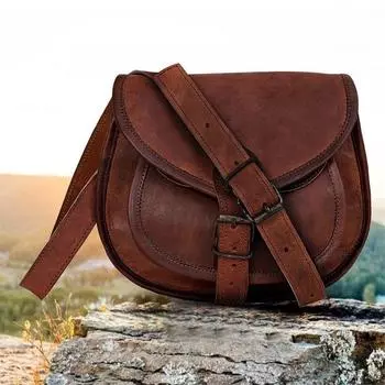 Кожаная женская сумка через плечо, кожаная сумочка, женская сумка через плечо, рождественский подарок для нее 7 x 9 in