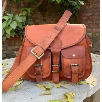 Кожаная женская сумка через плечо, персонализированная кожаная сумка-седло, Кожаная сумка, кожаная сумочка, Кожаная сумка через плечо 9 x 13 x 4 in коричневый