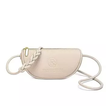 Кожаная женская сумка Источник на новый первый слой коровьей кожи плечо сумка через плечо однотонная ретро мягкая кожаная сумка белый