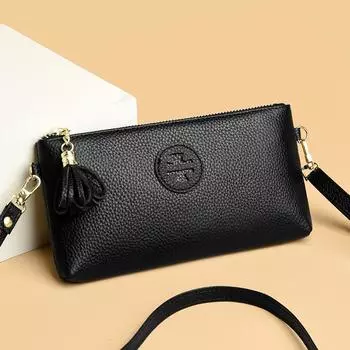 Кожаная женская сумка, маленькая сумка, клатч, мягкая кожаная сумка-мессенджер, рюкзак через плечо. красный