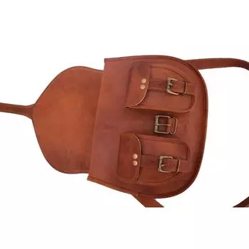 Кожаная женская сумка-мессенджер Сумка-портмоне Сумки через плечо на ремешке 13 10 x 9 x 3 in коричневый