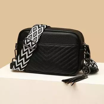 Кожаная женская сумка, модная и простая сумка через плечо, небольшой квадратный мешок из коровьей кожи первого слоя белый