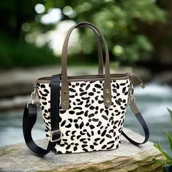 Кожаная женская сумка, модная, универсальная, портативная, сумка через плечо, леопардовый принт, сумка-тоут, кожаная женская сумка, специальное предложение чёрный