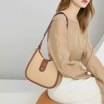 Кожаная женская сумка на одно плечо, сумка под мышкой, новая модная сумка-седло, сумка через плечо из коровьей кожи для пожилых людей