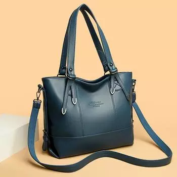 Кожаная женская сумка, очень большая сумка для поездок на работу, сумка-мессенджер для ношения под мышкой серый