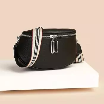 Кожаная женская сумка, первый слой, сумка-седло из коровьей кожи, модная, простая, сумка-мессенджер через плечо, повседневная, нагрудная сумка красный