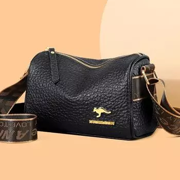 Кожаная женская сумка-подушка большой емкости, мягкая кожаная простая женская сумка через плечо, женская сумка-мессенджер Niche бежевый