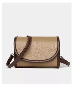 Кожаная женская сумка Premium Pillow Bag Niche Commuter Messenger Bag Women s First Layer Cowhide Shoulder хаки