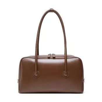 Кожаная женская сумка, сумка-боулинг, портативная сумка-подушка на плечо, женская новая квадратная сумка, женская сумка под животом. 33*12*20