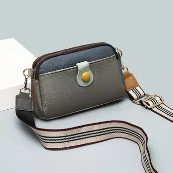 Кожаная женская сумка в тон цвета, женская сумка для мобильного телефона, модная маленькая сумка, женская сумка-мессенджер через плечо хаки