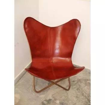 Кожаное кресло для домашнего офиса, гостиной, мебели, на заказ, складное кресло-бабочка, чехол для домашнего декора, подарки на свадьбу, кожаное патио Ascent