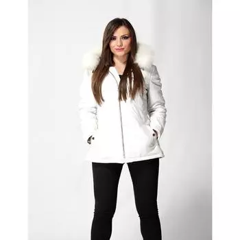 Кожаное пальто Prina с меховой отделкой