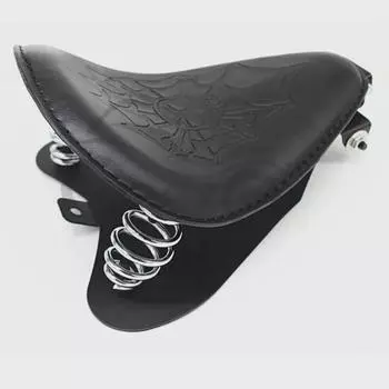Кожаное пружинное сиденье Skull Retro для Harley Sportster XL883/XL1200/X48