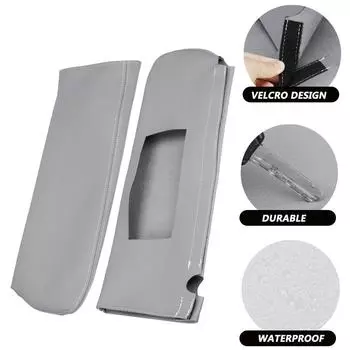 Кожаные аксессуары для солнцезащитного козырька, 2 шт., левая и правая пара