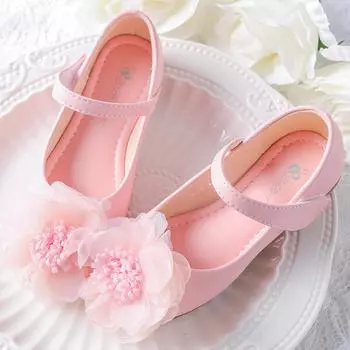 Кожаные балетки для девочек весна-осень 2024 г.: Мягкие туфли принцессы на плоской подошве для маленьких девочек 31 белый