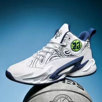 Кожаные баскетбольные кроссовки мужские и женские ботинки детская спортивная обувь молодежные студенческие спортивные соревнования тренировочные кроссовки для цементного пола 35