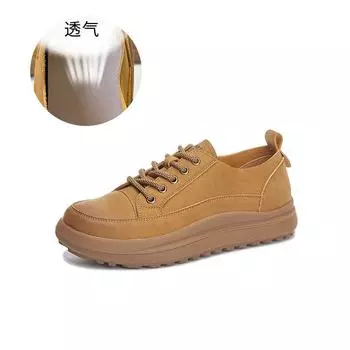 Кожаные белые туфли женские 2025 весна новые ретро британские туфли для досок женские универсальные туфли на плоской подошве повседневная модная женская обувь 35