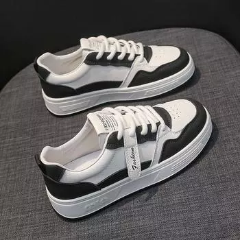 Кожаные белые туфли женские универсальные весенние новые повседневные туфли на платформе женские спортивные туфли сандалии мягкие однобортные туфли 35