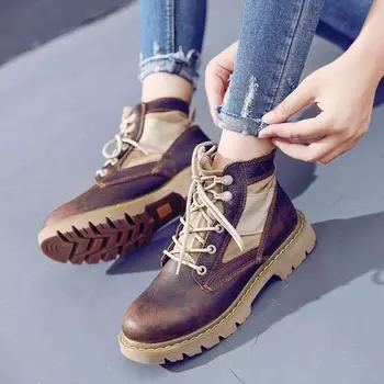 Кожаные ботинки Desert Boots Женские ботинки Martin Boots Ретро короткие ботинки Ботинки Desert Boots из коровьей кожи для отдыха на природе Мужские ботинки Locomotive Boots Инструментальные ботинки 35 светло-коричневого