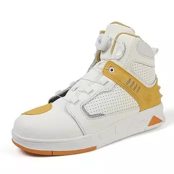 Кожаные ботинки для езды на мотоцикле для мужчин на все сезоны Ботинки для мотокросса Гоночные ботинки на все сезоны Путешествия на мотоцикле 40 жёлтый