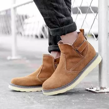 Кожаные ботинки Martin средней высоты, британский стиль, инструментальные ботинки, водонепроницаемые короткие ботинки, универсальные ретро-мужские ботинки, локомотивные ботинки, ботинки для верховой езды 35