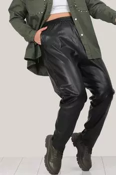 Кожаные брюки больших размеров