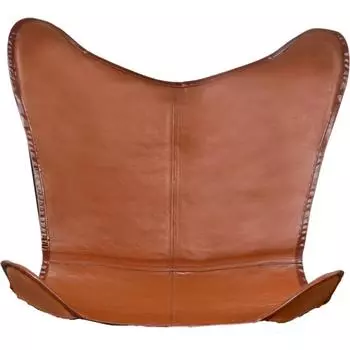 Кожаные чехлы для кресла-бабочки, Однотонные кожаные и маслостойкие эластичные чехлы-накидки для обеденного стула, Цвет загара, Только чехол для кресла для гостиной 36 x 29 x 23 in