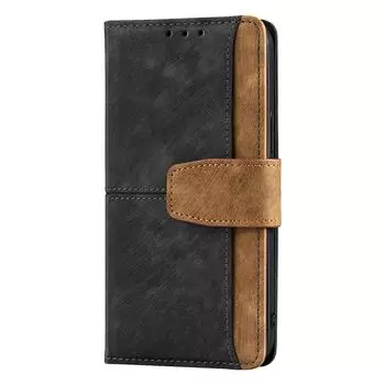 Кожаные чехлы-книжки для Samsung Galaxy A56 A36 A26 A16 A06 A55 A35 A25 A15 Кожаный чехол с пряжкой, противоударный чехол-книжка for Samsung Galaxy A16 чёрный