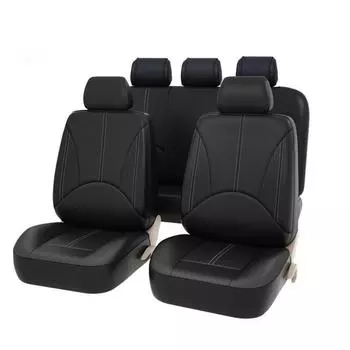 Кожаные чехлы на автомобильные сиденья для Mercedes Benz EC GLA GLE GL CLA ML GLK SRAB CLK SLK G GLS GLC vito viano подушка сиденья ZT01-2Seats-Black