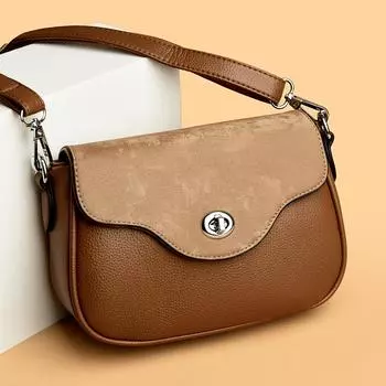 Кожаные дизайнерские сумки через плечо для женщин Высококачественная женская сумка Повседневные сумки