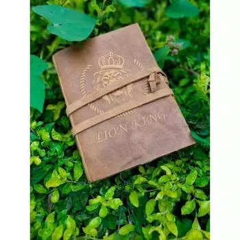 Кожаные классические ретро-пустые дневники и журналы, записная книжка для путешествий (набор из 2) коричневый