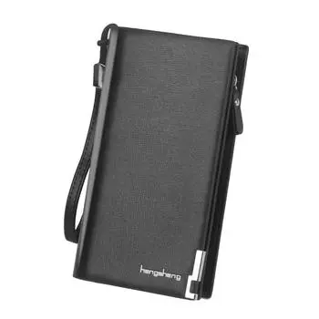 Кожаные кошельки для мужчин Держатель кредитной карты с молнией Procket портмоне для монет