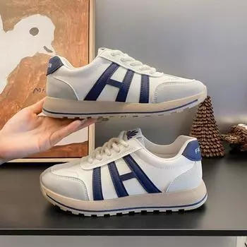 Кожаные кроссовки с особым дизайном, женские летние новые женские туфли для тренировок в немецком стиле, модные белые туфли на платформе Ins 35