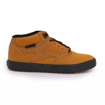 Кожаные кроссовки среднего размера Kalis Vulc Mid Wnt на черной подошве Мужчины DC SHOES 36.5 коричневый