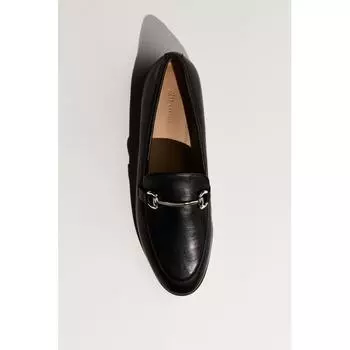 Кожаные лоферы HM черные