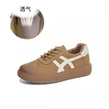 Кожаные маленькие белые туфли женские 2025 весна новые ретро туфли с завышенной талией женские универсальные повседневные туфли спортивные тонкие женские туфли 35