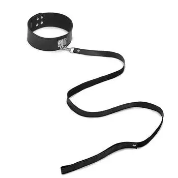 Кожаные меховые воротники, колье-цепочка, съемный поводок для мужчин и женщин