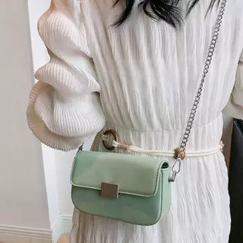 Кожаные модные сумки через плечо для женщин, новые модные цепочки, роскошные дизайнерские сумки через плечо, прочные универсальные повседневные сумки