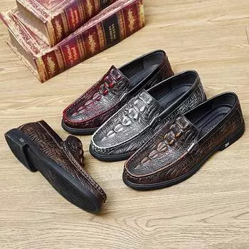 Кожаные мокасины мужские из натуральной кожи мокасины ручной работы мужские повседневные туфли для езды на велосипеде прогулки роскошные туфли для отдыха Zapatos 38 коричневый